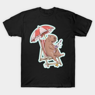 Capybara eating yogurt T-Shirt